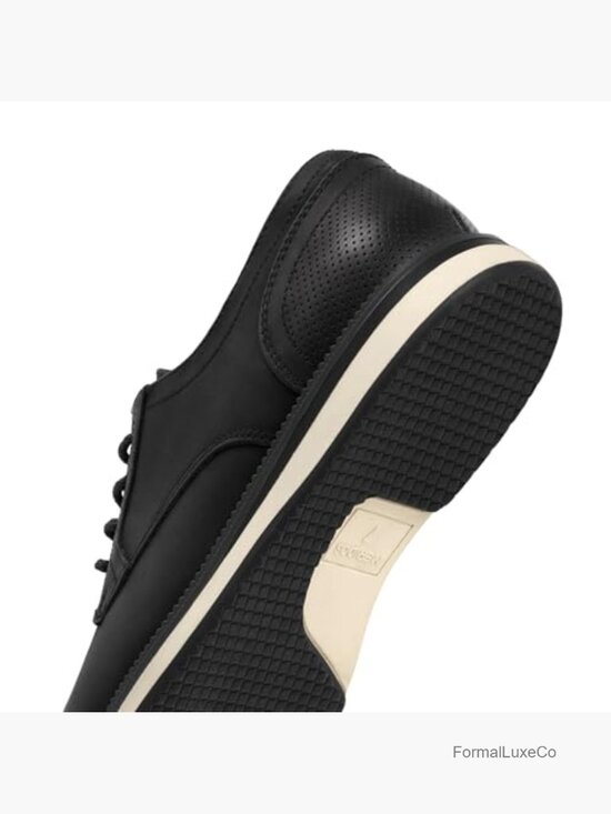 Black Nubuck Oxford Shoes - Lace Up Business Casual main image 7